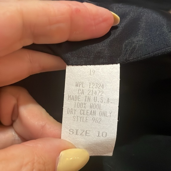 Vintage Howard Wolf Dallas Wool Long sleeved Dress Black Size 10 Made in USA - Picture 12 of 13